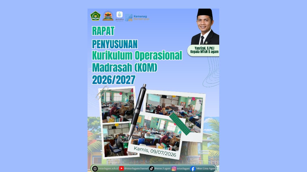 MTsN 5 Agam Gelar Rapat Penyusunan Kurikulum Operasional Madrasah Tahun Pelajaran 2026/2027
