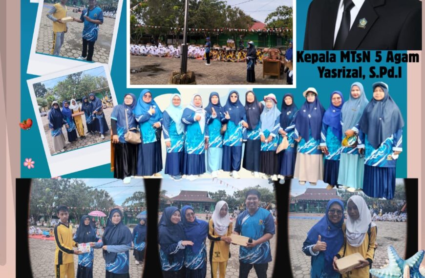 Semangat Sehat dan Ceria! MTsN 5 Agam Sukses Gelar Gerak Jalan Santai Tingkat Madrasah